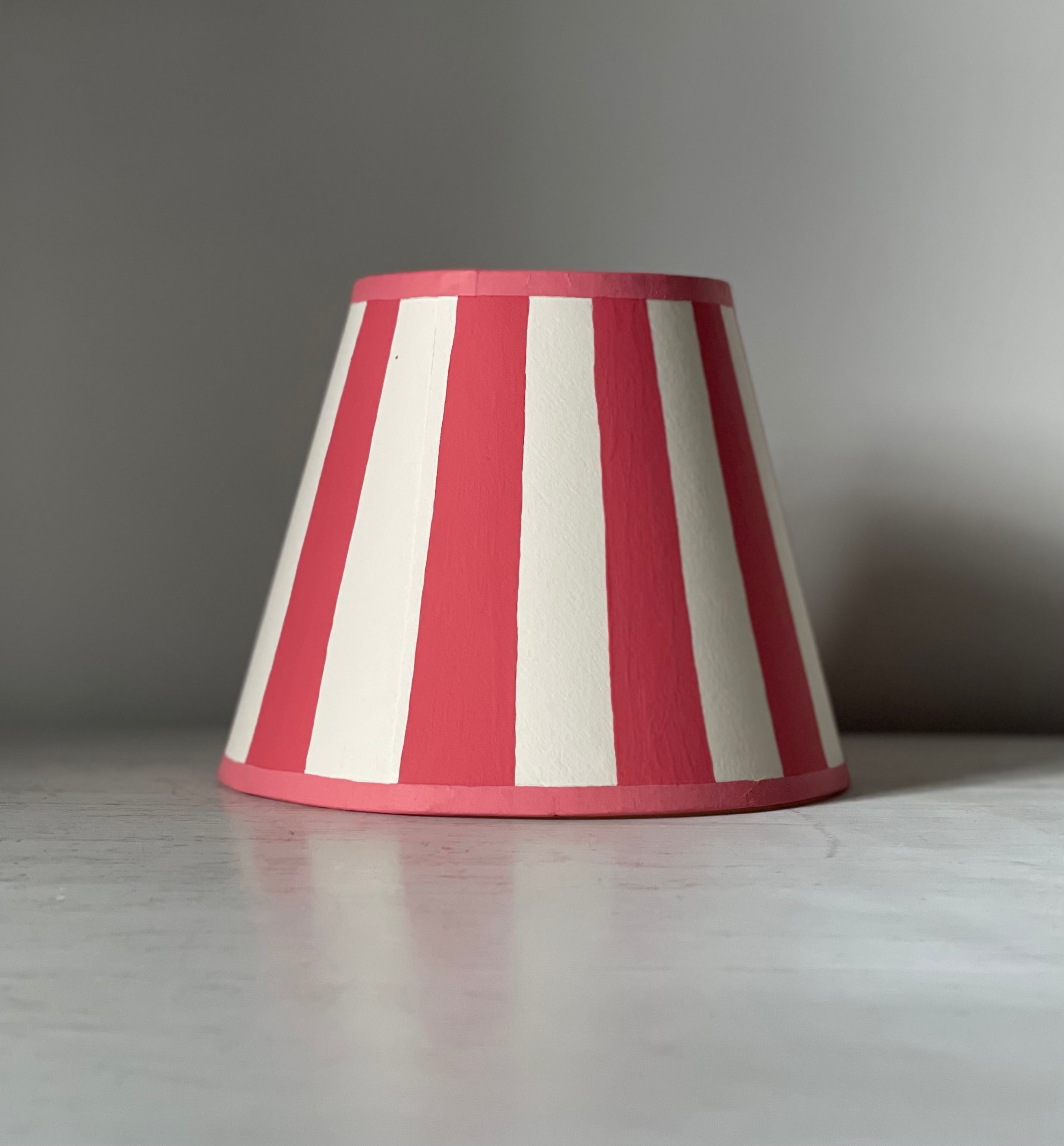 Circus Stripes Handpainted Lampshade