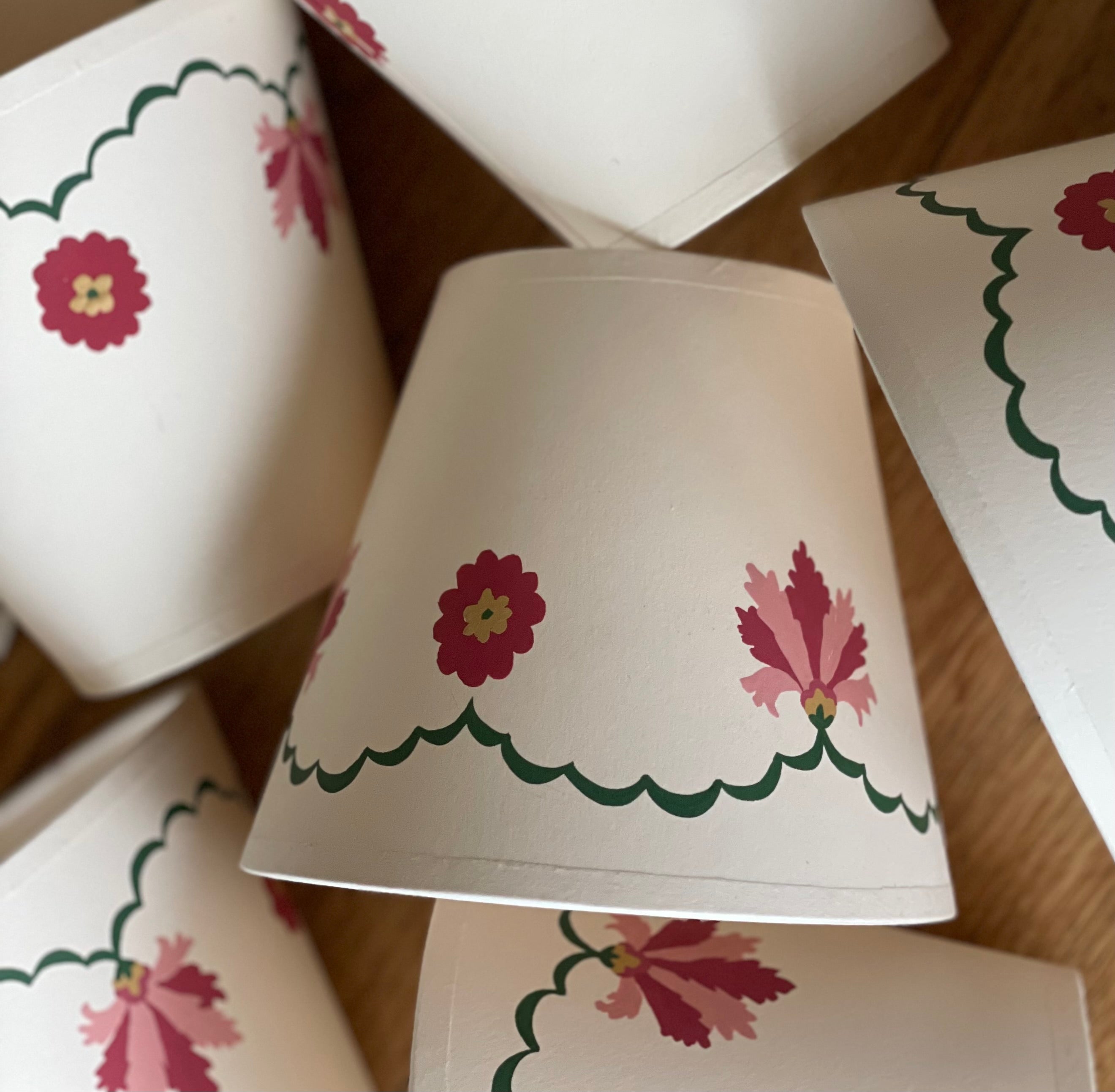 bespoke handpainted lampshades for Salvesen Graham